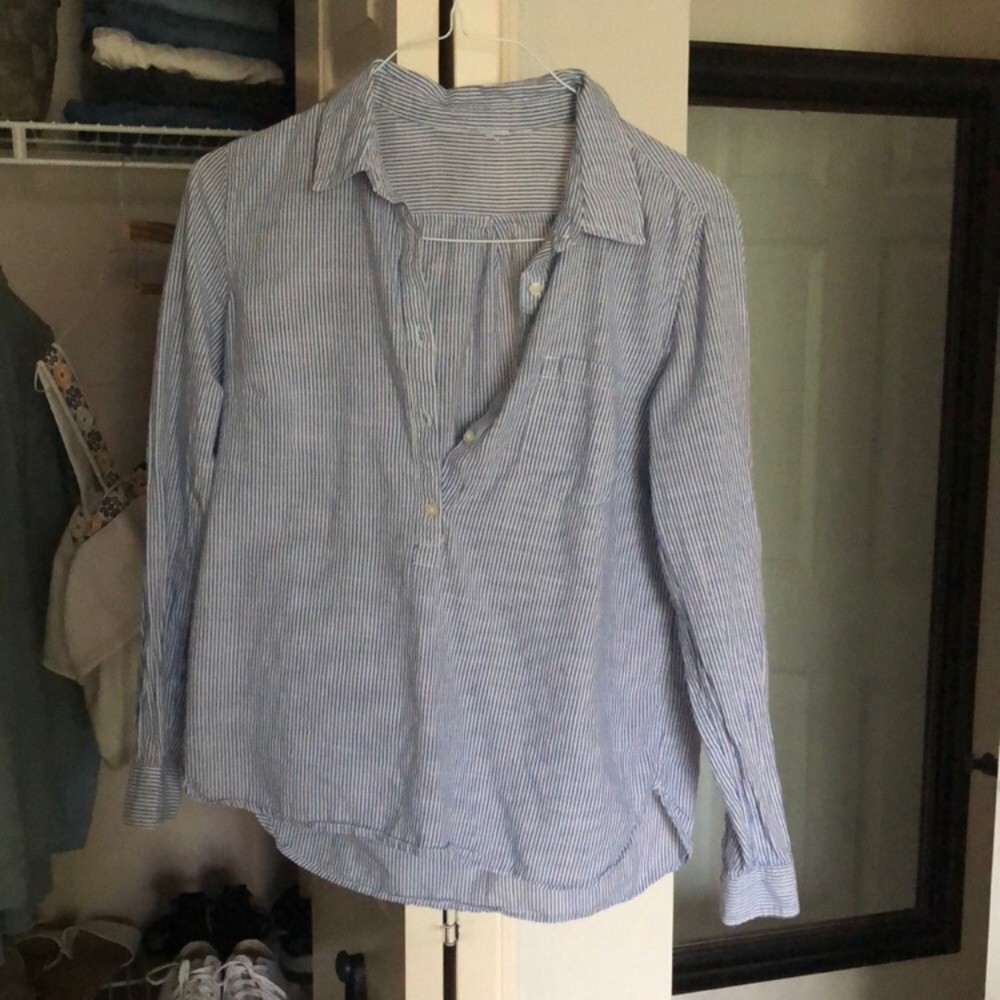 Linen stripped shirt